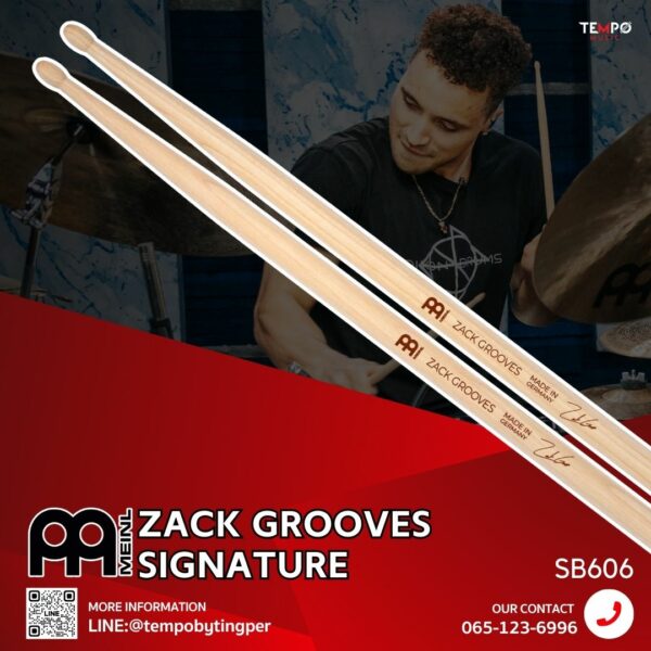 ไม้กลอง Meinl ZACK GROOVES SIGNATURE STICK - SB606