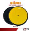 แป้นซ้อมกลอง Williams Double 12 นิ้ว สีเหลืองดำ