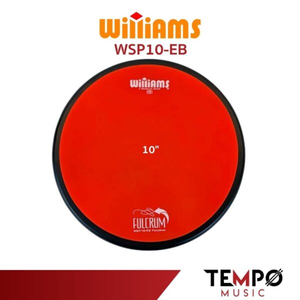 แป้นซ้อมกลอง Williams Fulcrum 10 นิ้ว สีแดง
