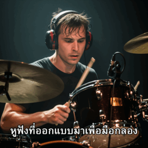 หูฟังที่ออกแบบมาเพื่อมือกลอง