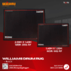พรมกลอง Williams WDR-BLACK สีดำดีไซน์หรู กันลื่น มั่นคง