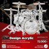 กลองชุด DW Design Acrylic โปร่งใส เสียงหนา ลึก พลังสูง ดีไซน์สุดเท่