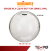 หนังล่างกลองสแนร์ Williams W1B Snare Side แบบใสชั้นเดียว