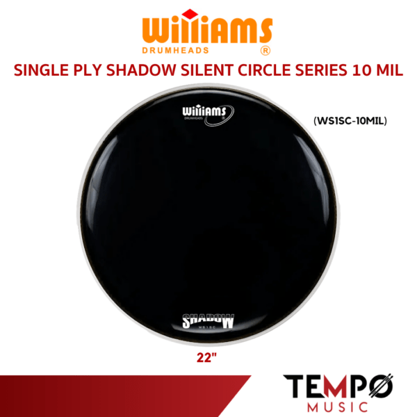 หนังกลองกระเดื่อง Williams WS1SC Bass Drumhead แบบชั้นเดียว