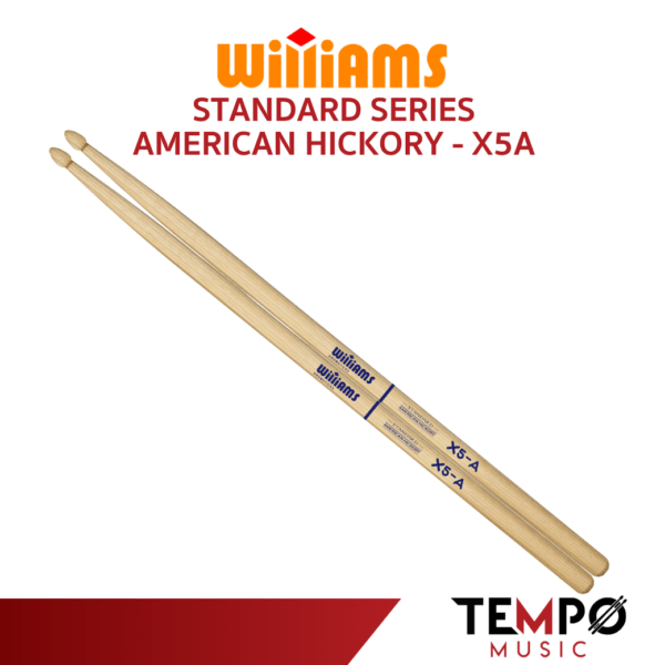 ไม้กลอง Williams X5A Standard Drumsticks ยาว 16.5 นิ้ว