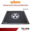พรมกลอง Zowag Black 200X160 Drum Rug สีดำ