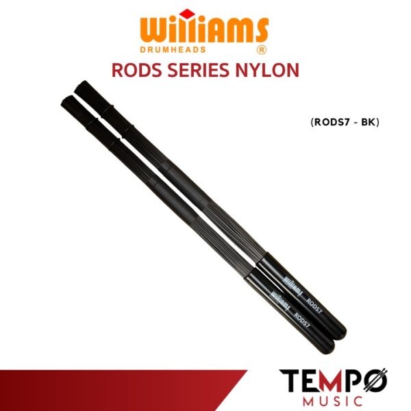 ไม้ตีคาฮอง Williams Black Nylon Cajon Brush สีดำ