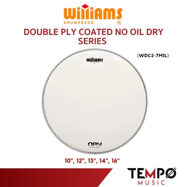 หนังกลองทอม Williams WCD2 Drumhead หนังสาก 2 ชั้น