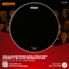 หนังกลองสแนร์ Williams WCB1 สีดำผิวสาก แบบ 1 ชั้น หนา 10 Mil