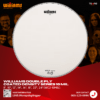 หนังกลองสแนร์ Williams WC2 Snare Drumhead หนังขาวสาก 2 ชั้น หนา 10 Mil