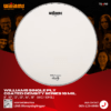 หนังกลองสแนร์ Williams WC1 Snare Drumhead หนังขาวสาก 1 ชั้น 10 Mil