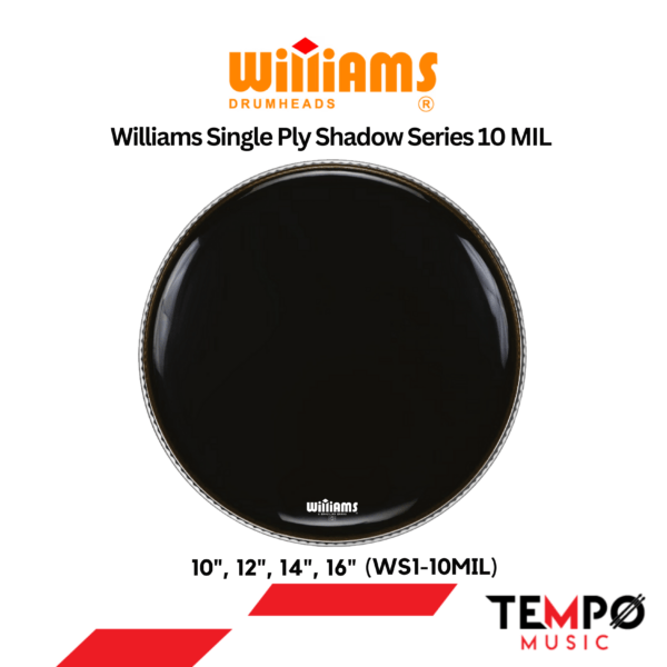 หนังกลองกระเดื่อง Williams WS1 Bass Drumhead แบบชั้นเดียว