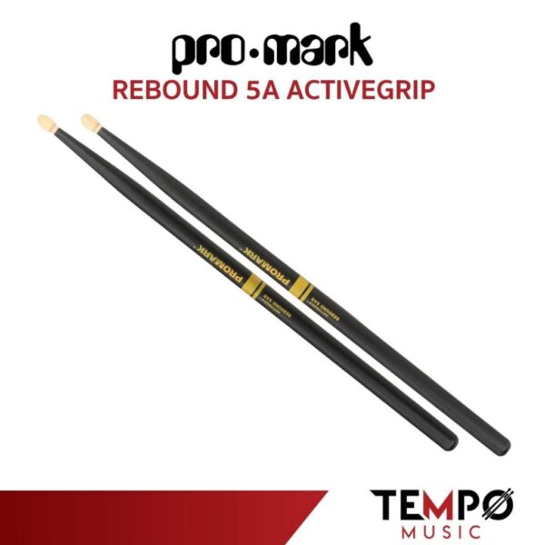 ไม้กลอง Promark 5A Rebound ActiveGrip Drumsticks